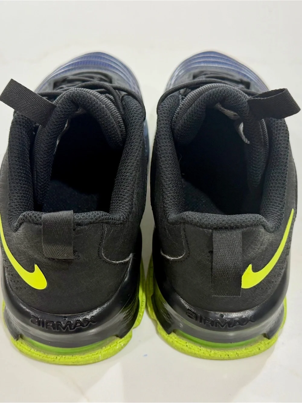 Nike Air Max Fire PS Blackened Blue Volt Sneakers Size 3Y Youth EUC w/ Box